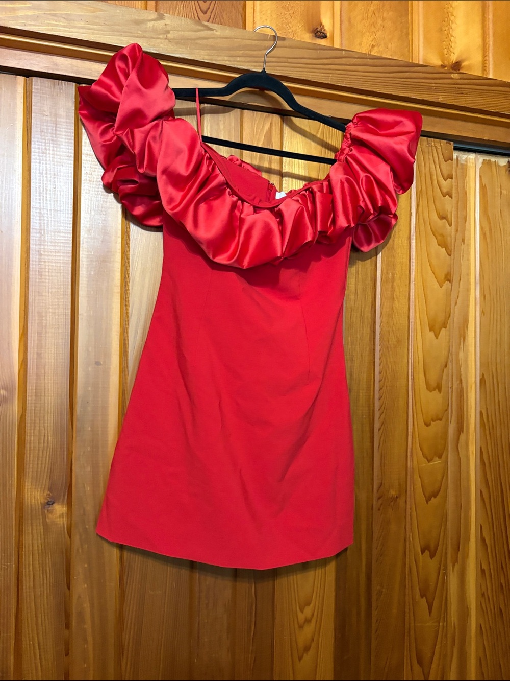 Formal Red Mini Dress! Size 6. Likely Ina Dress! - Picture 3 of 5